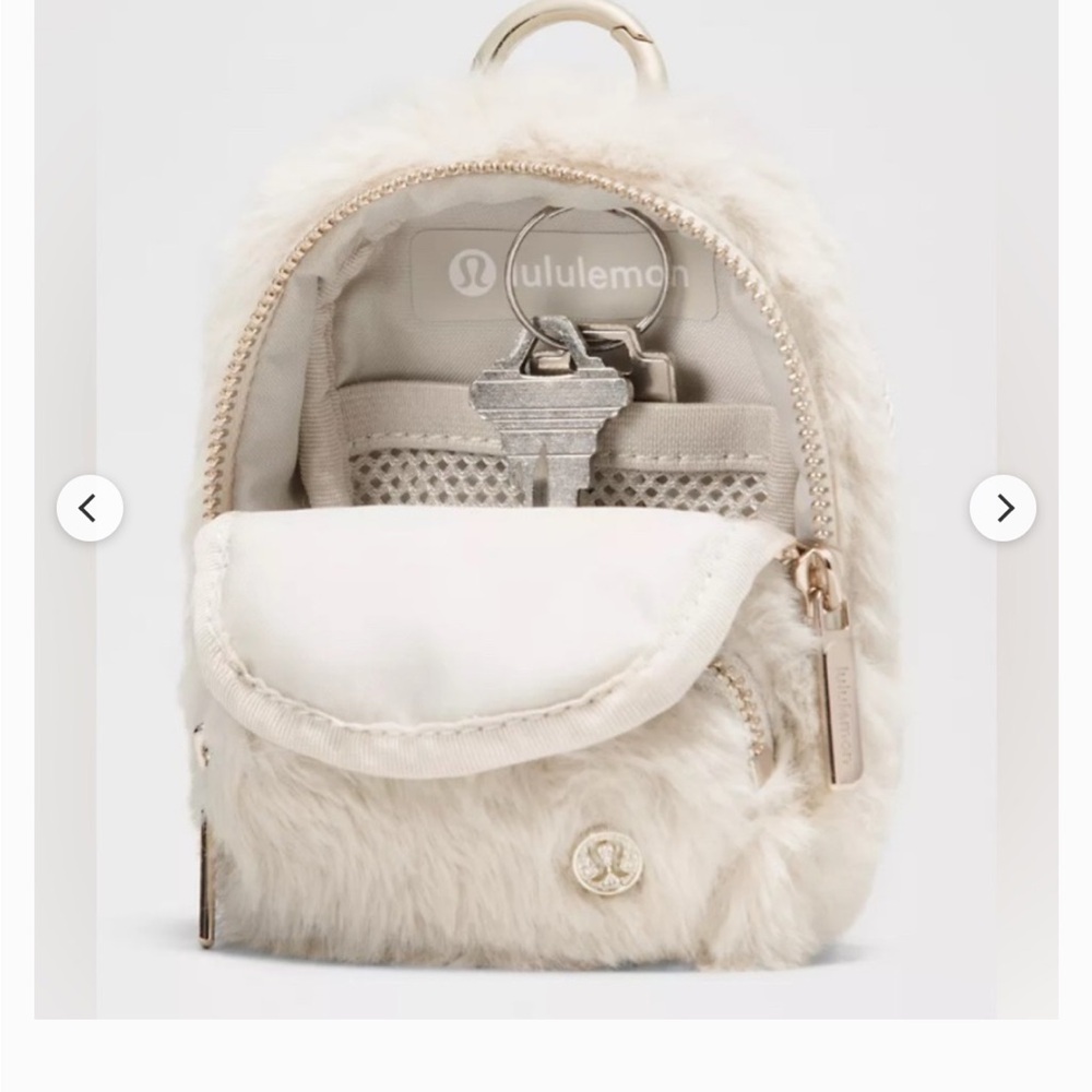 Lululemon Plush Fleece Everywhere Nano Backpack - Cream NWT